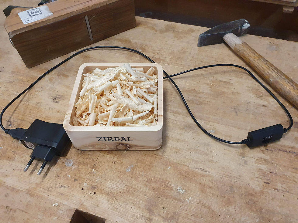 Miniaturbild: Zirbal  -  Raumlüfter mit Zirbenduft - Lüfter aus Zirbe