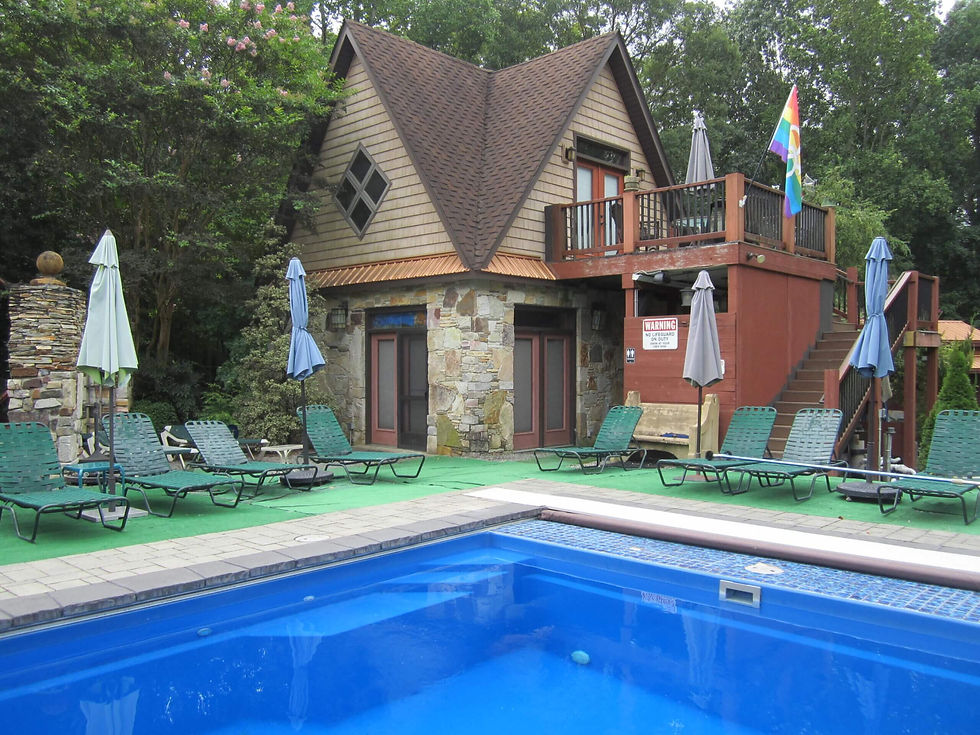 home with umbrellas and pool in backyard