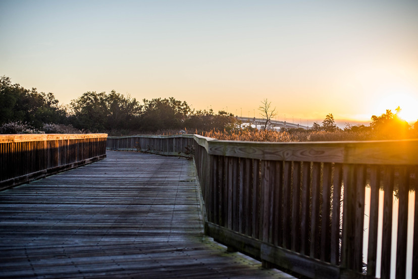pier and sunrise