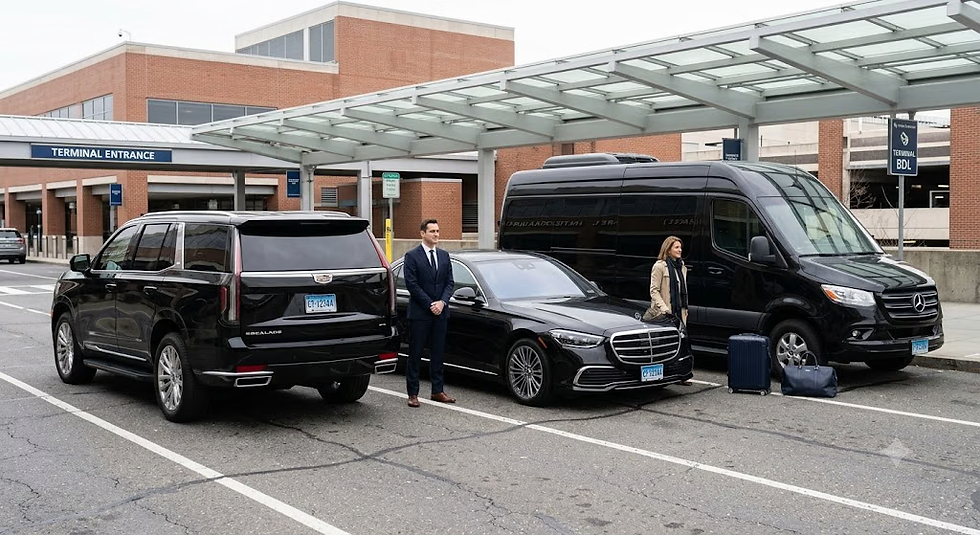 Sedan SUV and passenger van options for affordable limo services in CT