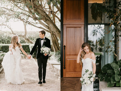 Elegant Wedding Couple First Look Gardens of West Palm Beach Florida The Ben Autograph Collection Hotel