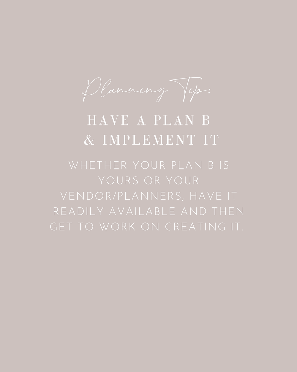 infographic tip card for the unmeasured events blog that features the title, headline, and writing all in various white fonts on a dark pink background. all via unmeasured events