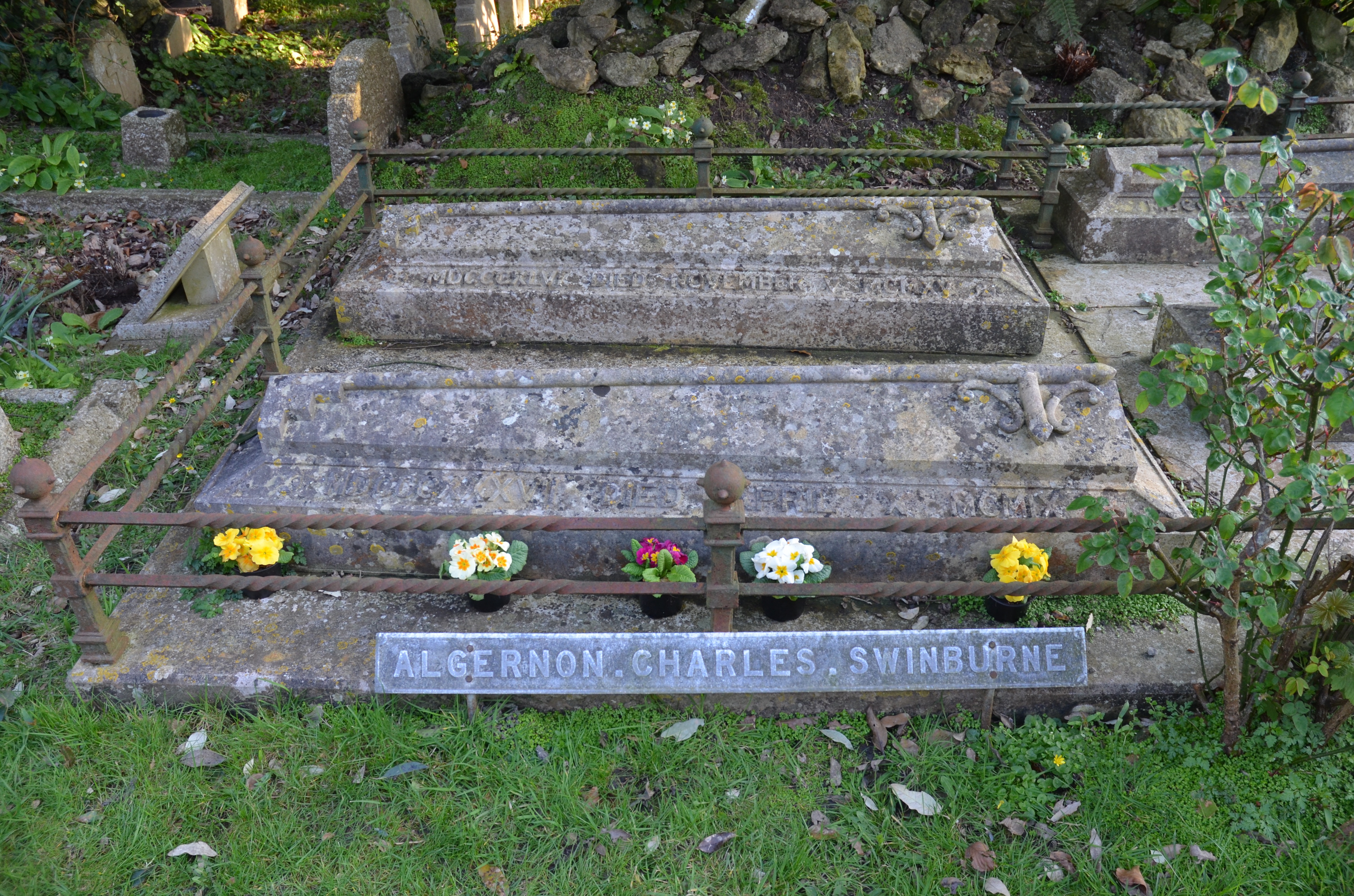 Algernon Swinburne's grave