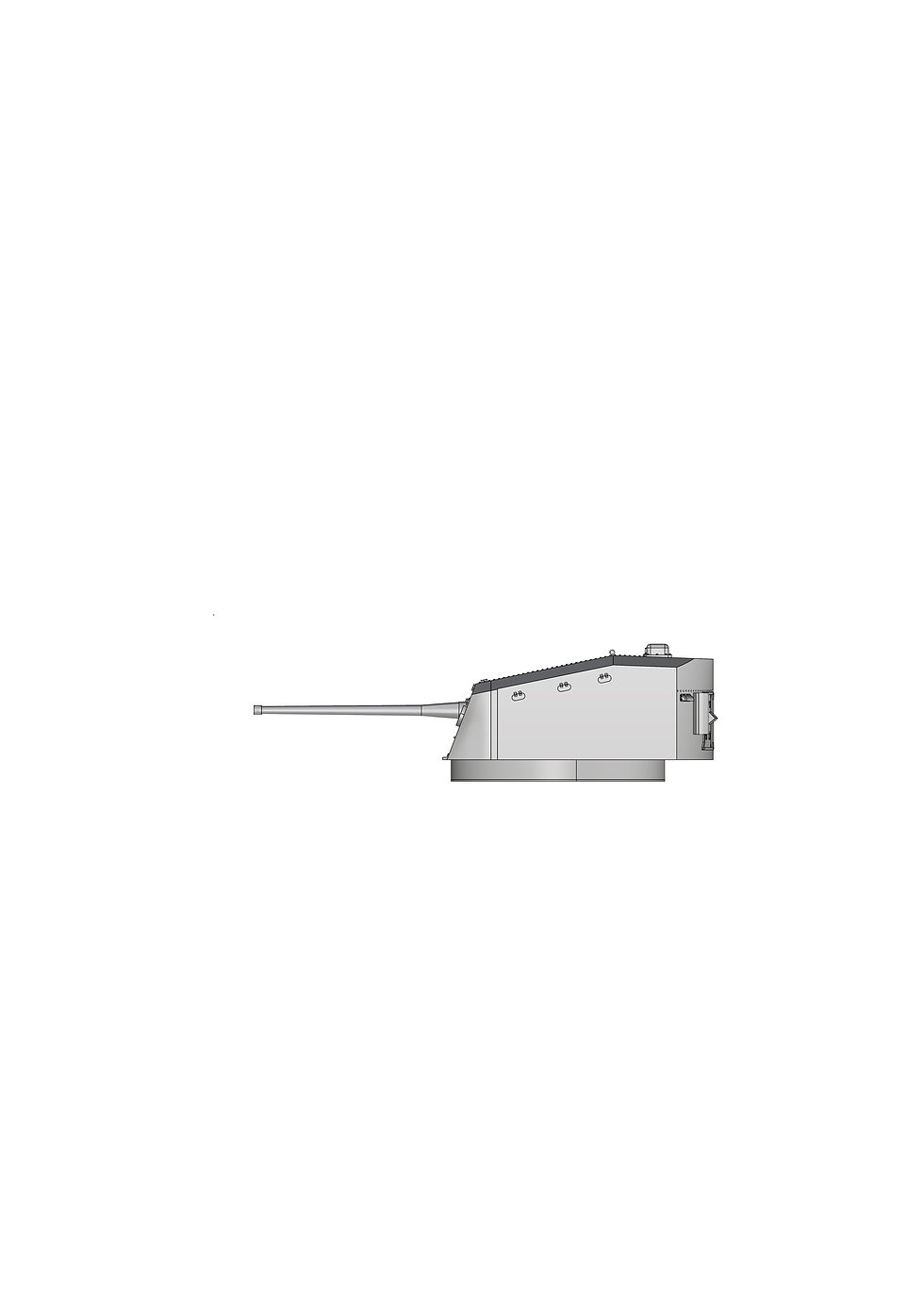 Thumbnail: 1/350 TOURELLES TRIPLES N°1 ET 2 DE 152 MM M1930 POUR CROISEUR 7700 T