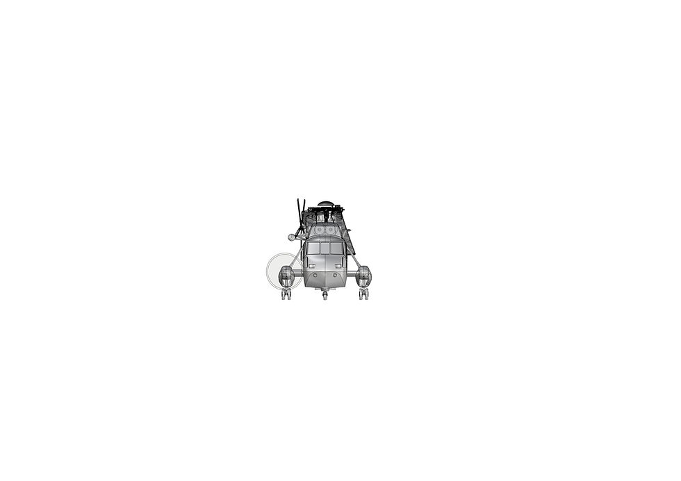 Thumbnail: 1/350 WESTLAND SEAKING AEW MK2 FOLDED ROTORS