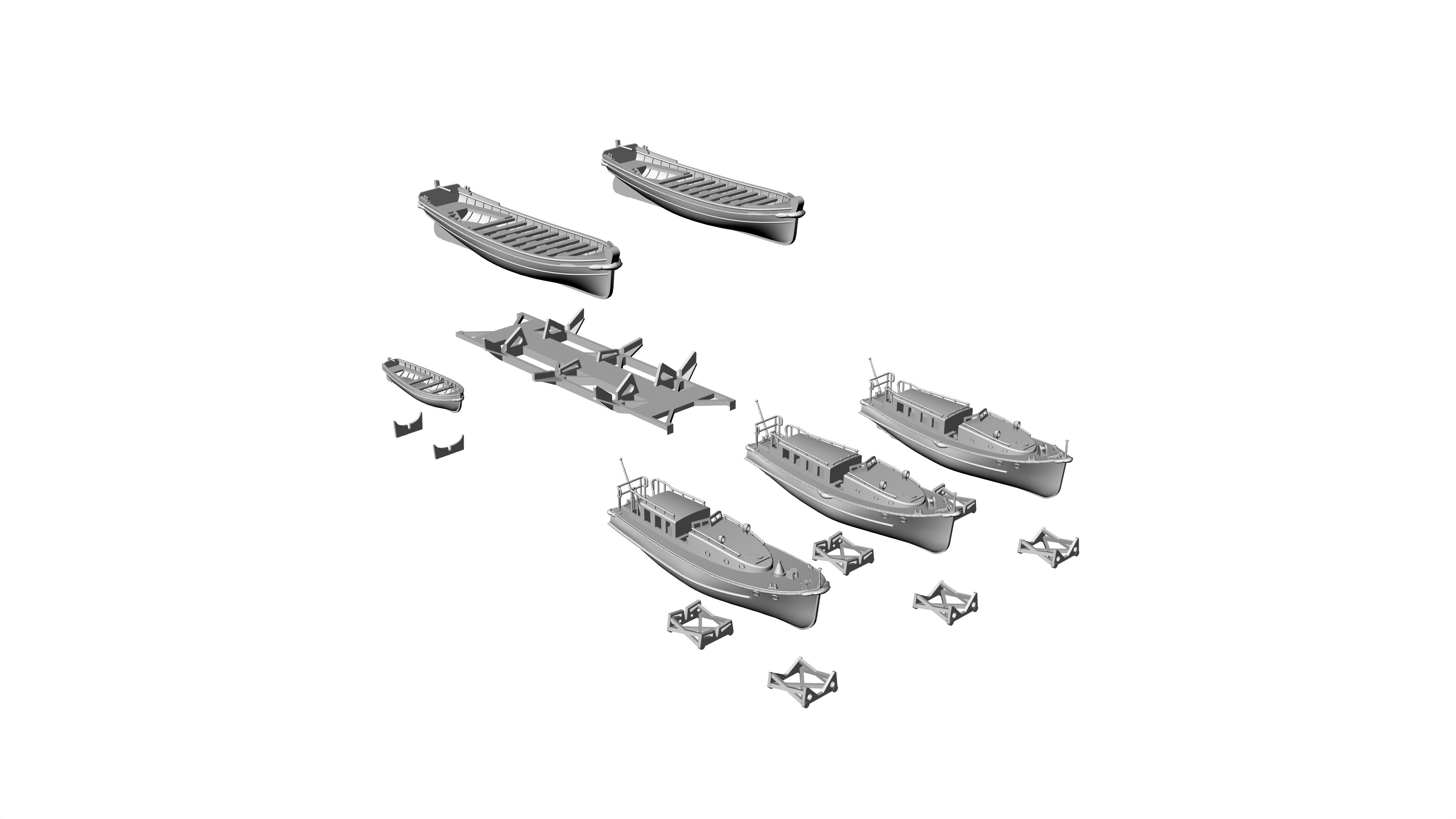 1/350 BOATS SET FOR RICHELIEU