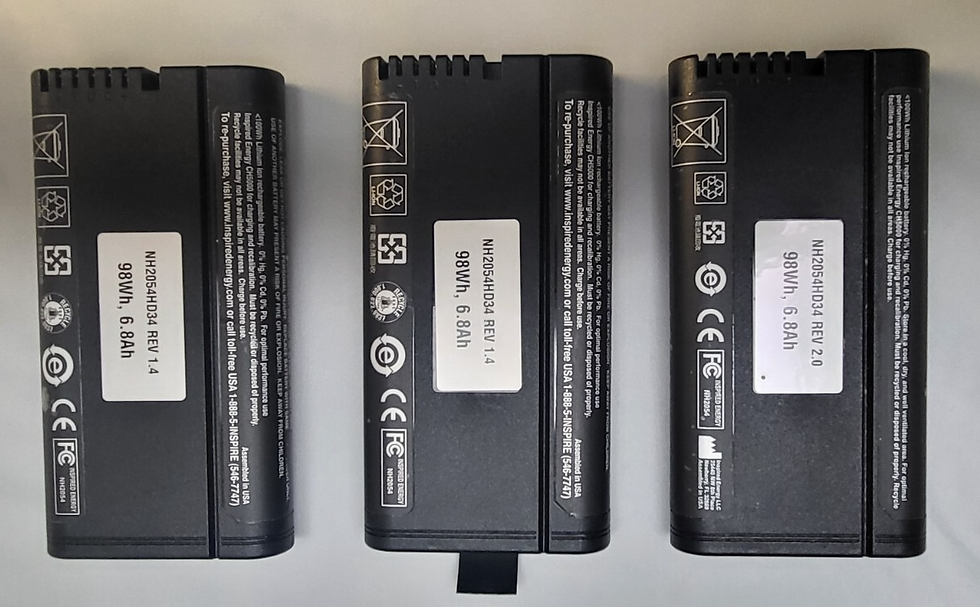 Thumbnail: Inspired energy battery kit including:- 3 x batteries, charger, belt case, PSU