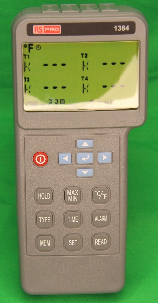 Thumbnail: RS Pro 1348 Datalogger 4 input thermometer