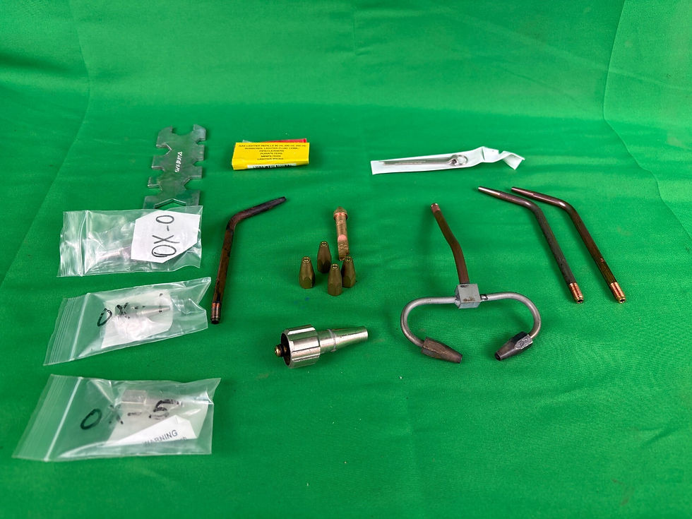 Scientific Glass Torch Nozzles OX0, OX1, OX2, OX5Assortment