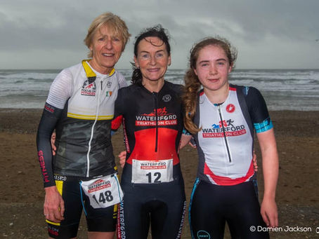 Top 3 Ladies at the Advantage Engineering Tramore Duathlon
