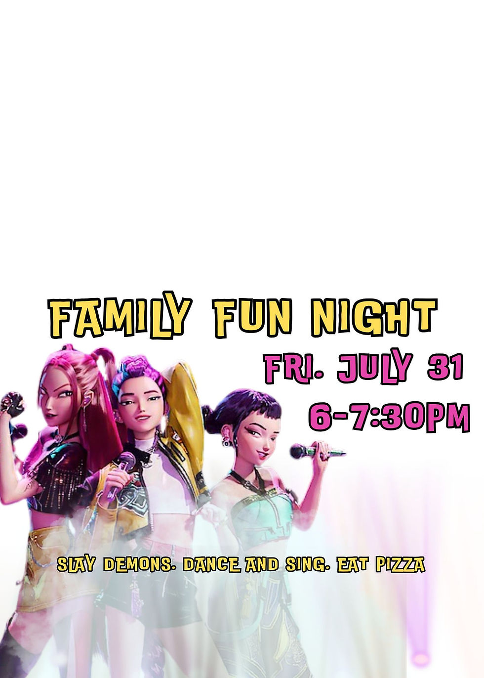 Kpop Demon HUnters Family Fun Night