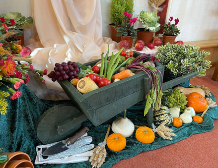 Main display of fruit and vegetables
