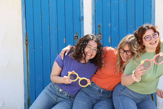 las creadoras de la marca sumsun, de izquierda a derecha, Gemma, Sasha, Xènia