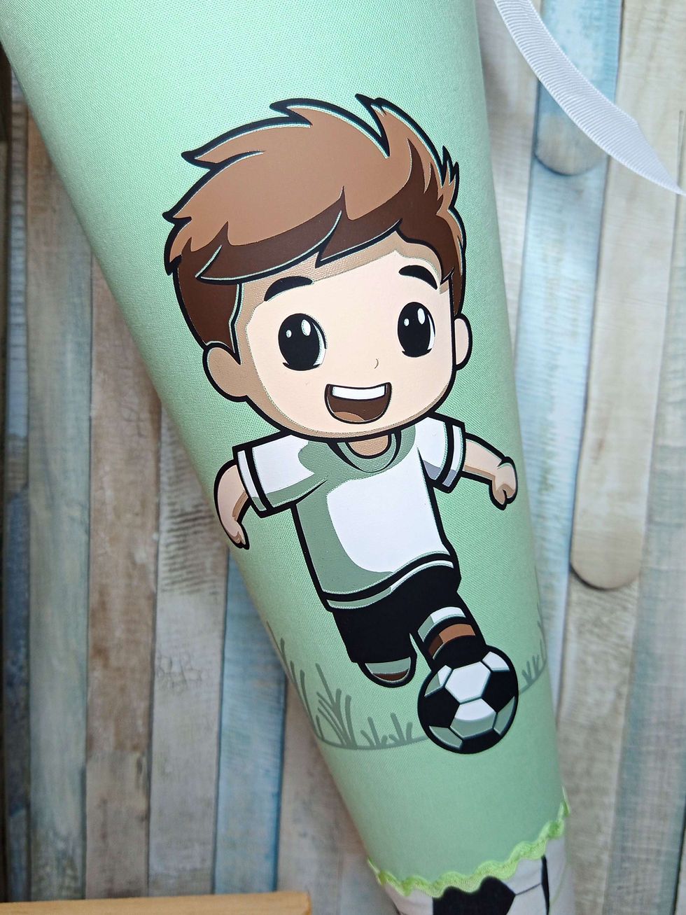 Miniaturbild: Schultüte aus Stoff personalisiert/Fußball