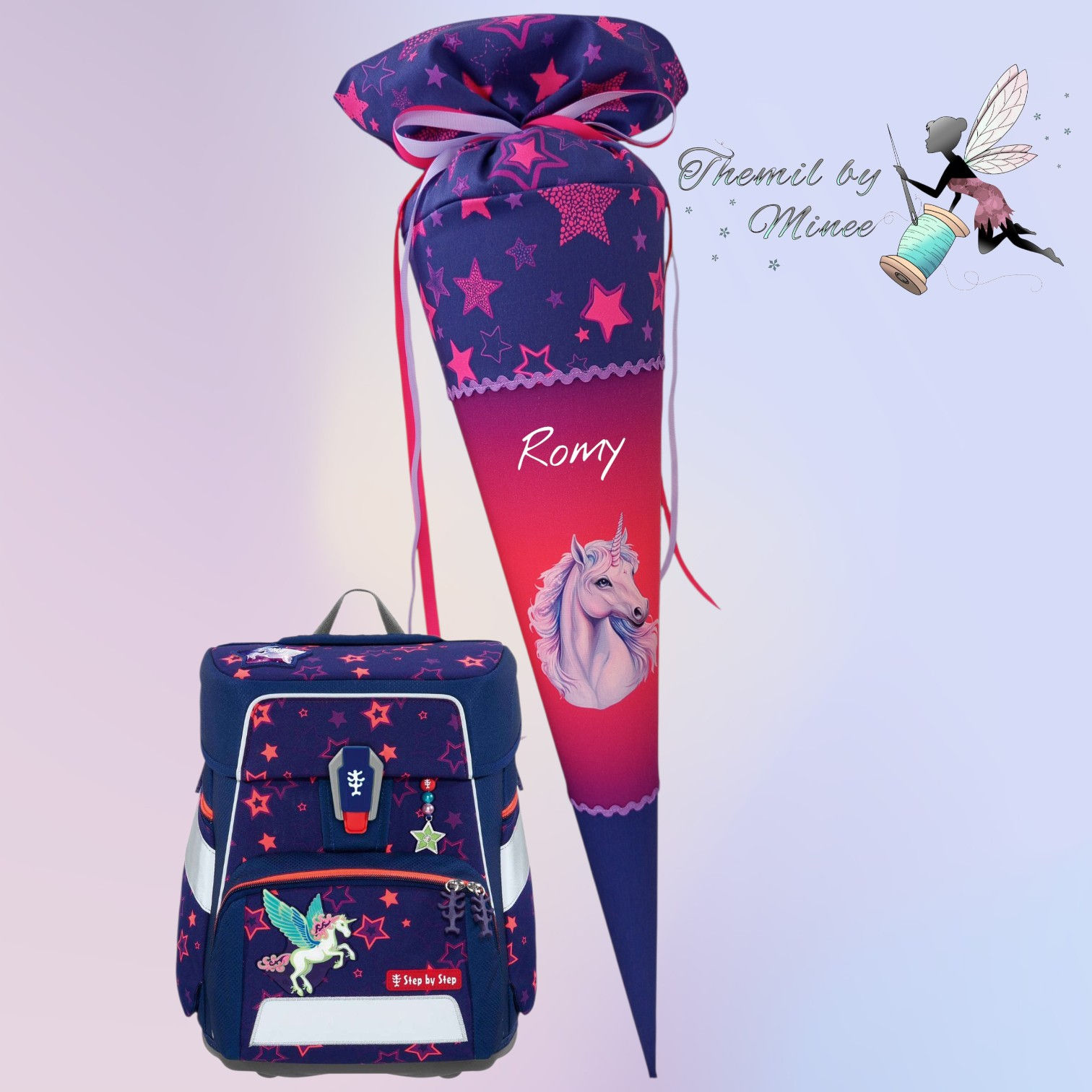 Schultüte passend zum Step by Step Pegasus Night Nuala/ Einhorn