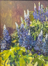 Lupine Garden - Gouache - $350 - 16.5X13.5