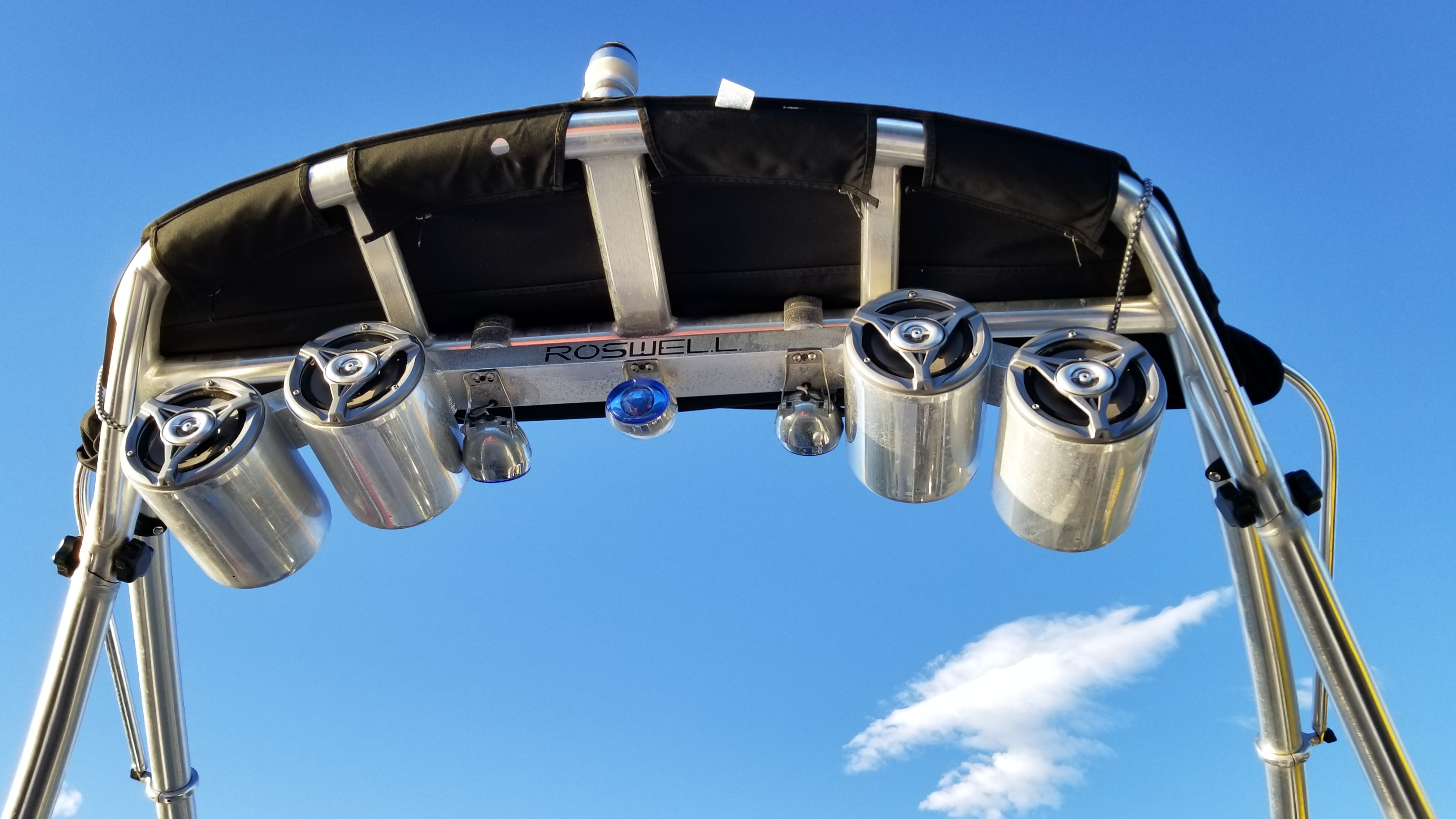 Tower Speakers, Lights & Bimini Top
