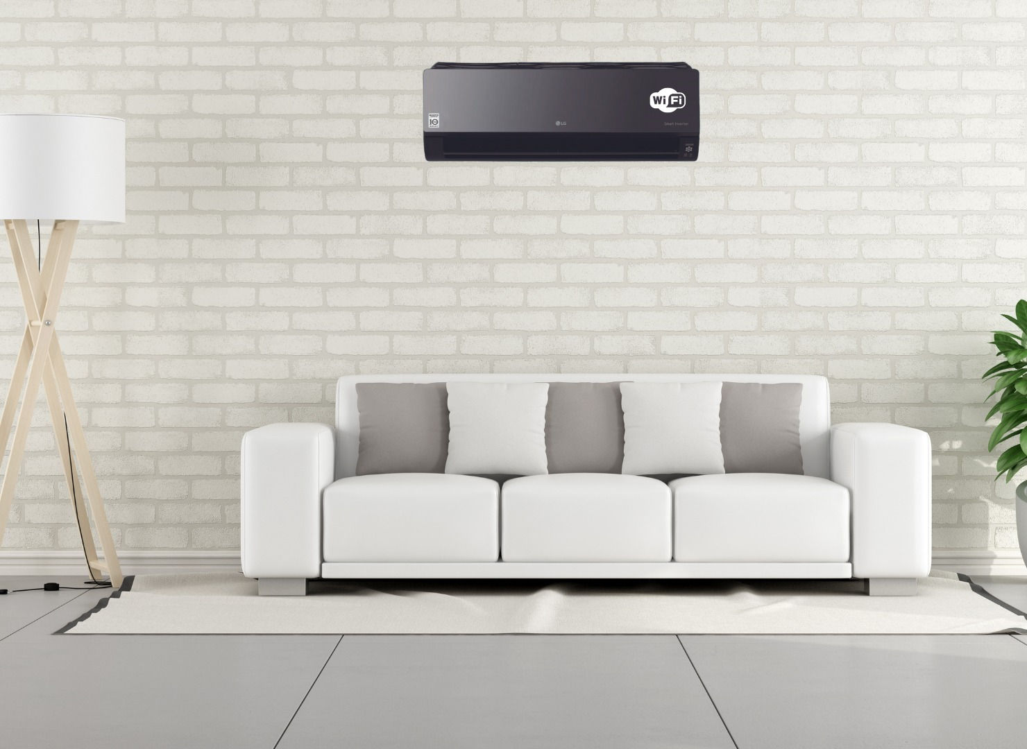 LG Artcool Dual Inverter 18oooBTU Midwall Split