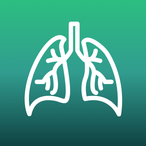 Lungs icon – representing pulmonology and respiratory health.