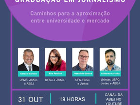 ABEJ e JorTec promovem bate-papo sobre pesquisa aplicada na graduação em jornalismo