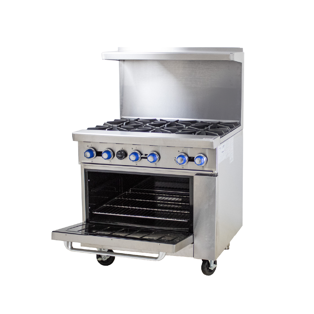6 Burner Cooking Range with Oven