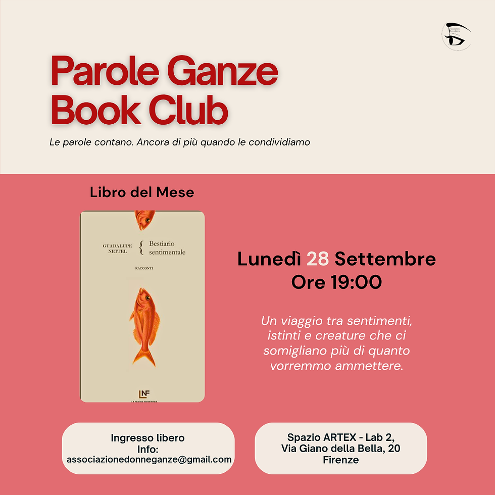 PAROLE GANZE Book Club - "Bestiario sentimentale"