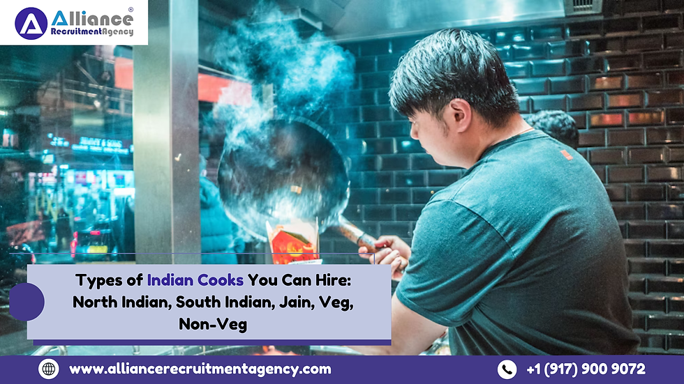 Types of Indian Cooks You Can Hire: North Indian, South Indian, Jain, Veg, Non-Veg