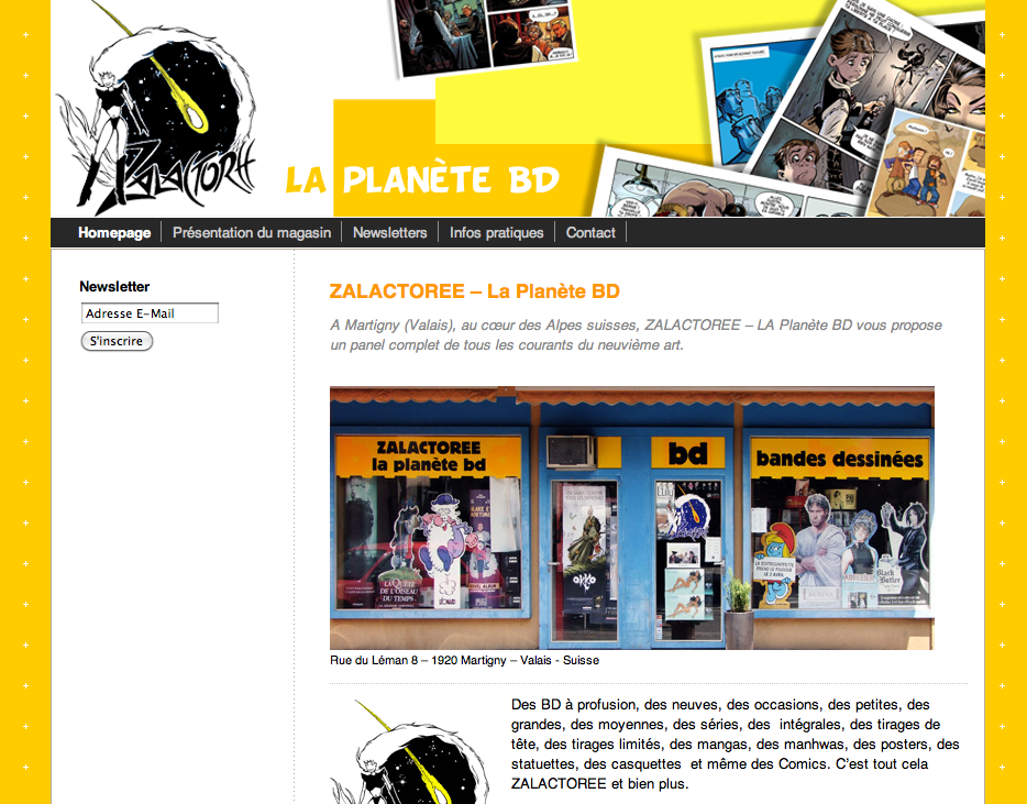 Zalactoree la planète BD