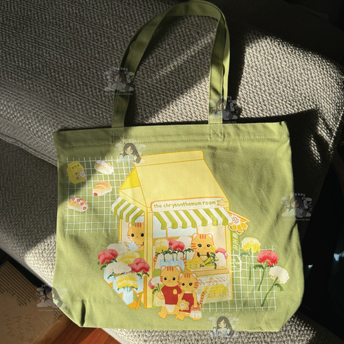 Chrysanthemum Tea Room Tote Bag | The Juice Box Club