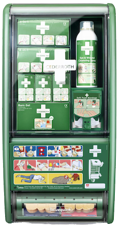 Cederroth första hjälpen station,First Aid Station