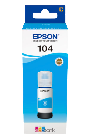 EPSON 104 EcoTank svart, magenta, gul, cyan, bläckflaska (WE)