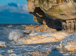 ”Vinterstemning ved Bulbjerg” - Danmark