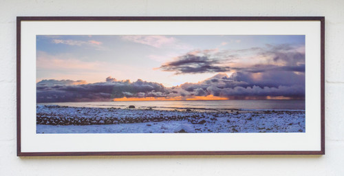 Vinterpanorama av solnedgang over Jæren | Morten T.