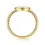 Thumbnail: 14K Yellow Gold Round Diamond Star Bujukan Signet Ring