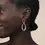 Thumbnail: 925 Sterling Silver Bujukan Drop Stud Earrings