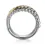 Thumbnail: 925 Sterling Silver and 14K Yellow Gold Bujukan Multiple Row Wide Band Ring