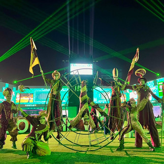 liv golf acrowheel parade