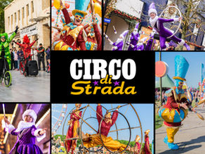 Straattheater & parade in Nederland, België, Frankrijk: zomer in volle gang voor de circusparades en walk-acts van Circo di Strada - Familie entertainment