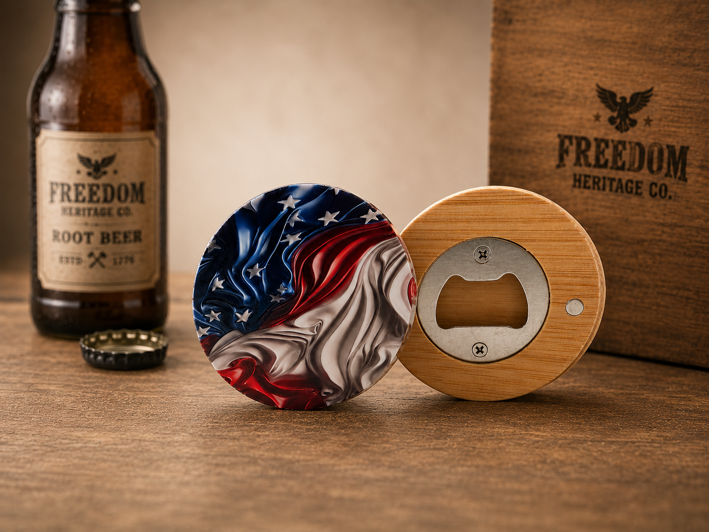 Flag Bottle Opener (Magnetic)