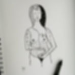 Thumbnail: Pregnancy Loss Art Card, 'Missed'.  Print of my Original Pen Drawing
