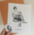 Thumbnail: Customised Prints of Original Pen Drawing, with Added Name/Date Personalisation