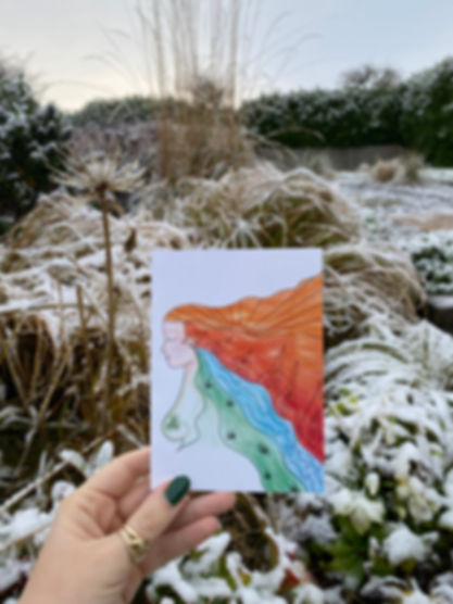 Brigid, Irish Goddess, Greeting Card