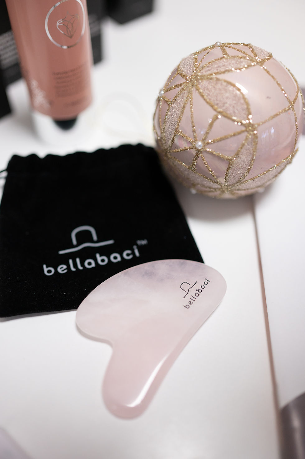 Bellabaci Rose Quartz Guasha Stone Christmas gift