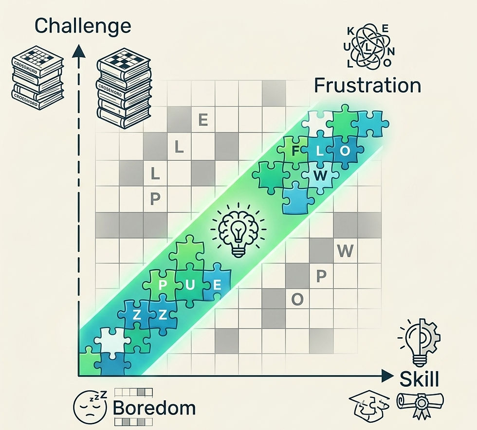 Flow: A Visual  Guide to the Optimal Puzzle State