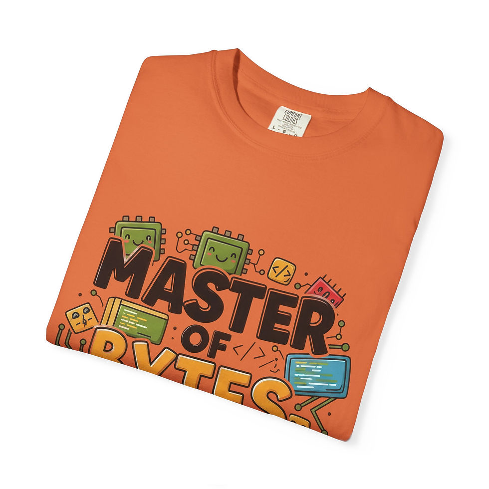 Thumbnail: Master of Bytes & Bedtime T-shirt - Fun Unisex Tee for Kid