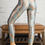 Miniatura: Foil Legging Salvia/Dorado