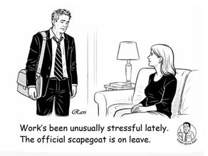 Office Scapegoat Humor: When the Blame Takes a Day Off