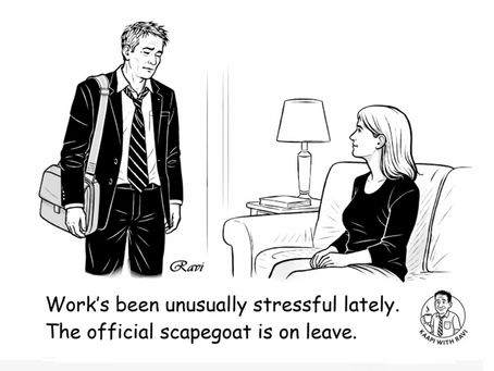Office Scapegoat Humor: When the Blame Takes a Day Off