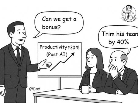 AI Productivity Cartoon: When Efficiency Becomes Your Foe