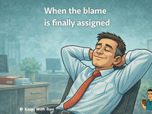 Blame Assigned Meme: When the Stress Finally Ends
